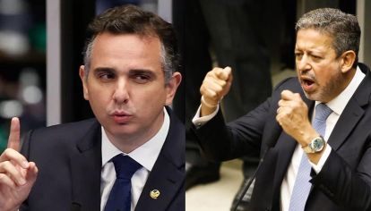 El diputado Arthur Lira y el senador Rodrigo Pacheco, aliados del presidente Bolsonaro.