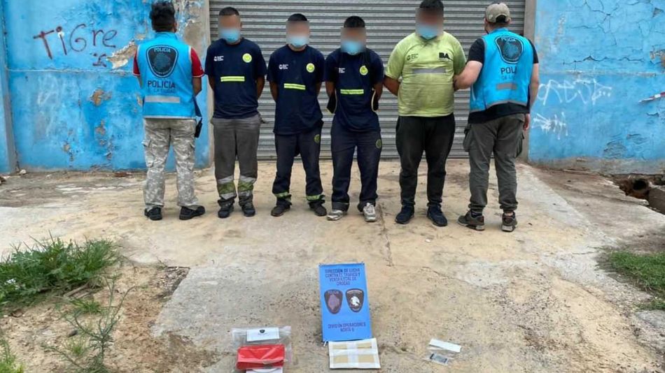 Narcocartoneros detenidos en la Villa Zavaleta 20210202