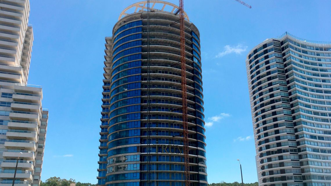 The unfinished Trump Tower Punta del Este in Uruguay. 