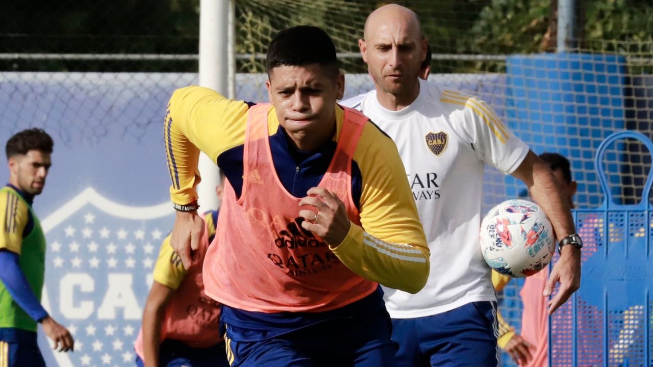 442 | Marcos Rojo terminó su primera práctica en Boca con ...