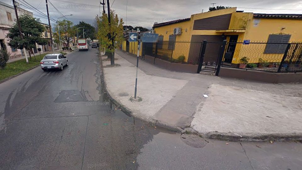El choque se produjo en la esquina de Chiclana y Lamadrid, San Miguel de Tucumán.