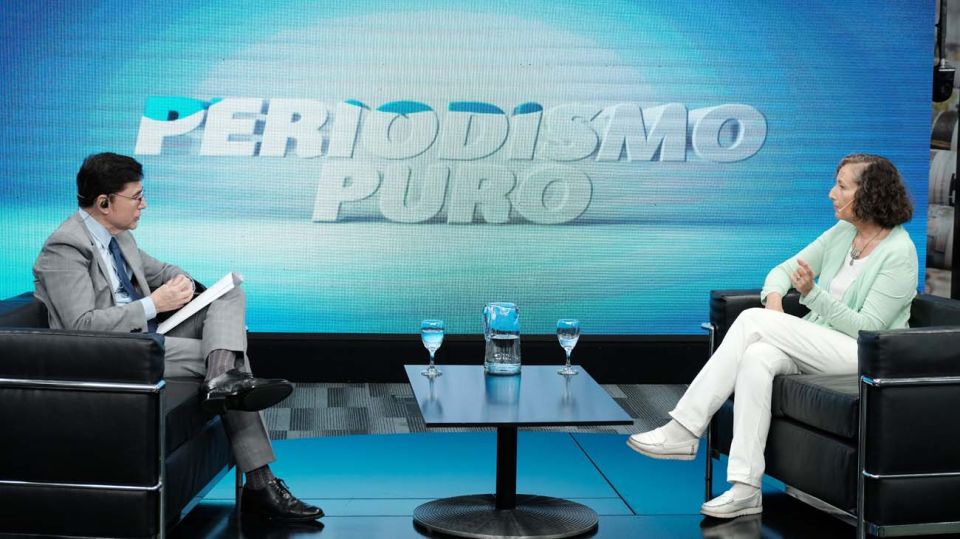 Florencia Luna, en la entrevista con Jorge Fontevecchia.