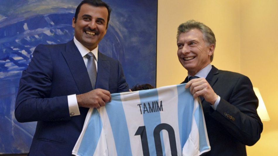 Mauricio Macri con el Emir de Qatar