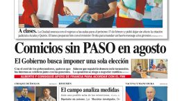 La tapa del Diario PERFIL del sábado 6 de febrero de 2021.