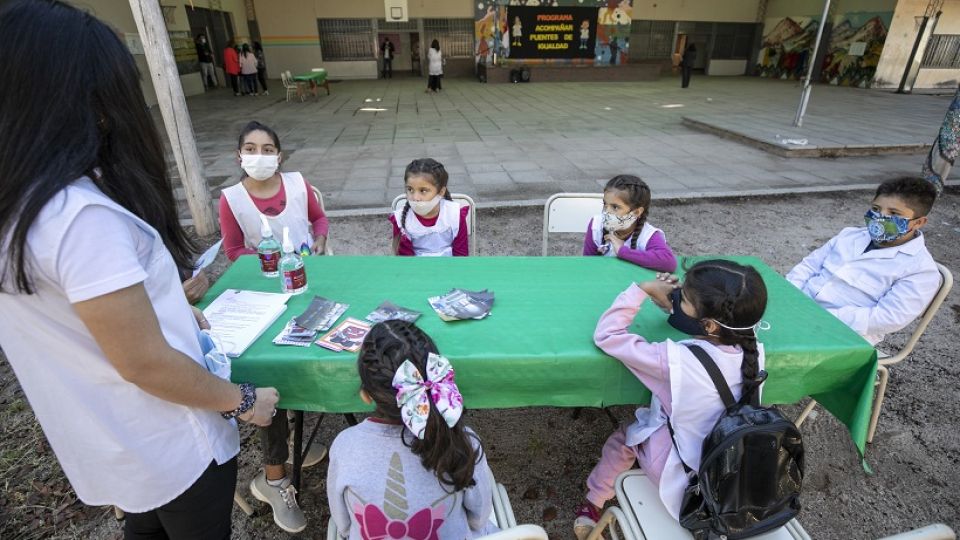 PROTOCOLOS. En los colegios se implementaron burbujas educativas