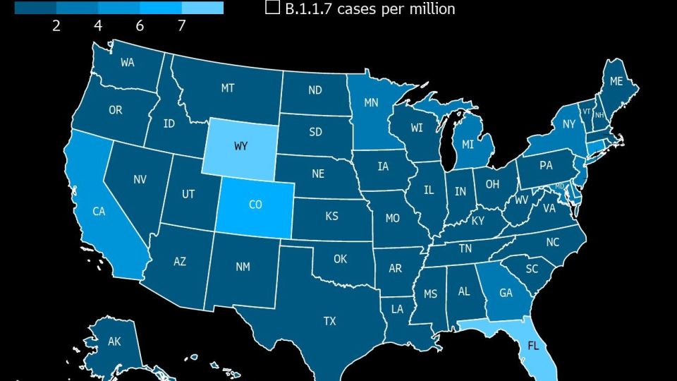 B.1.1.7 in America