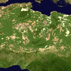 La humedad se extendía por el norte de África hasta la costa mediterránea 