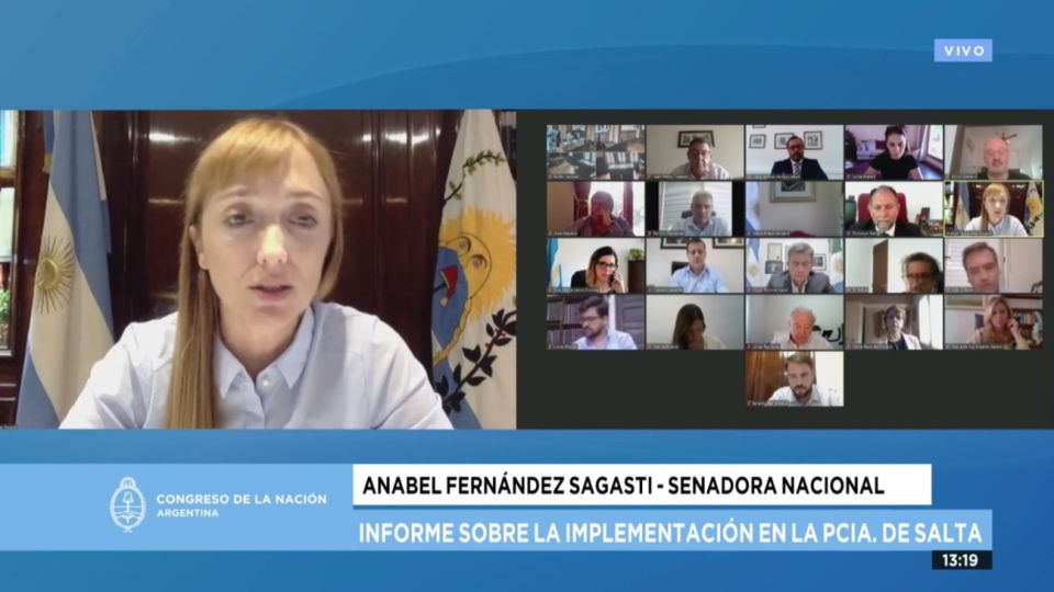 La Comisión Bicameral Parlamentaria está presidida por la senadora Anabel Fernández Sagasti (FDT)