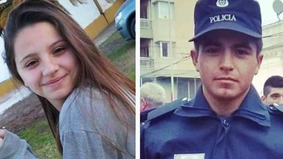Úrsula Bahillo (18) junto a Matías Ezequiel Martínez (25).