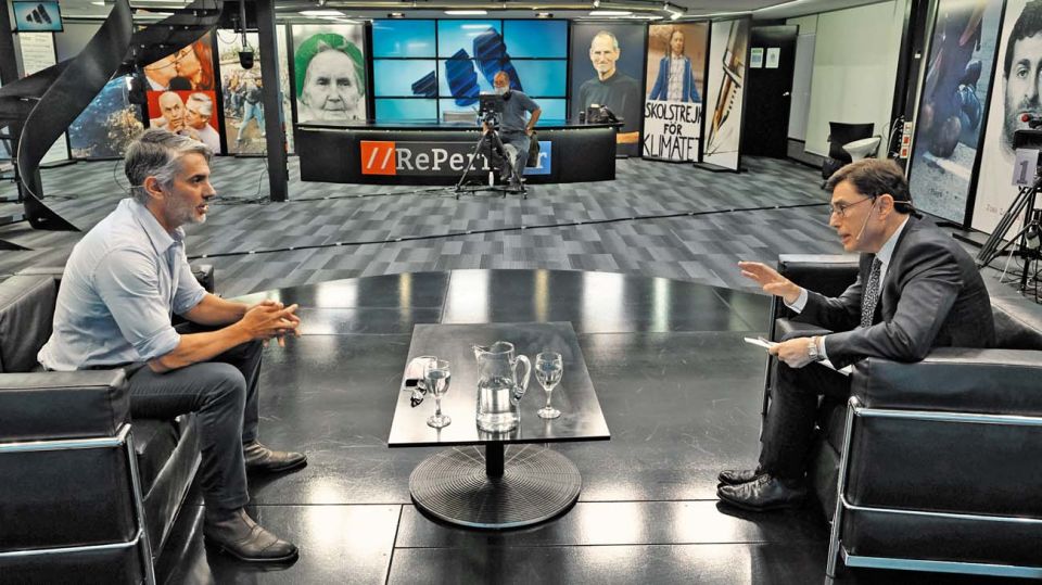Pablo Echarri, en la entrevista con Jorge Fontevecchia.