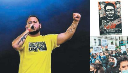 Hasél. Ayer, antes de que se concretara su condena, el rapero arremetió a favor de la libertad de expresión y contra el rey Felipe VI.