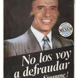 Afiches de Carlos Menem | Foto:cedoc