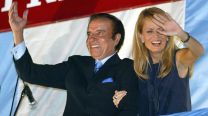 Carlos Menem y Cecilia Bolocco