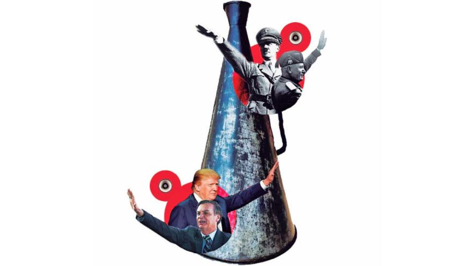 Hoy, líderes populistas de derecha, con Donald Trump a la cabeza, al igual que Hitler o Mussolini, basan su poder en cuestionar la realidad, respaldar mitos y promover el odio.