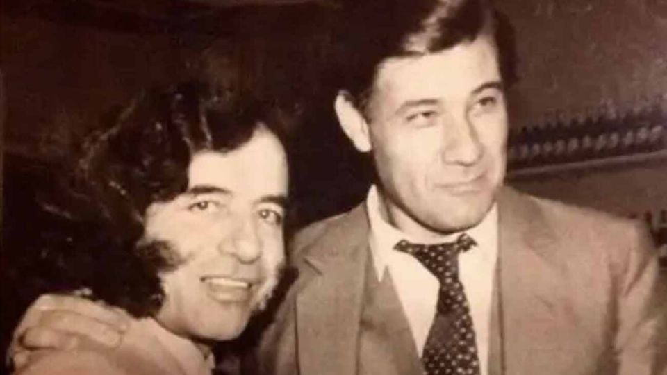 Menem junto a Victor Hugo Morales.