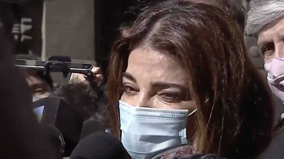 Zulemita le dedicó unas palabras de despedida a su padre Carlos Menem al ingresar al Congreso.