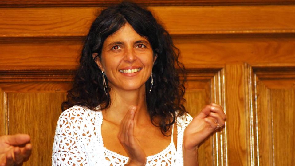 Romina Picolotti y Alberto Fernández