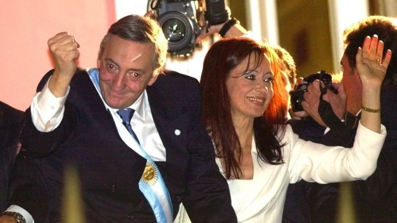 El día que asumió Néstor Kirchner como Presidente de la Nación.