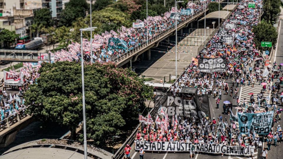 Organizaciones sociales se movilizaron hasta el Ministerio de Desarrollo Social