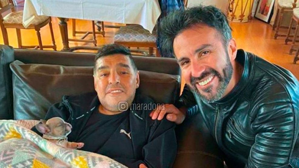 Maradona y Leopoldo Luque