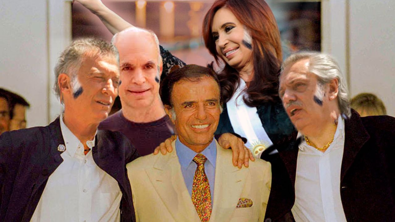 Mauricio Macri - Horacio Rodríguez Larreta - Carlos Menem - Cristina Kirchner - Alberto Fernández | Foto:Montaje