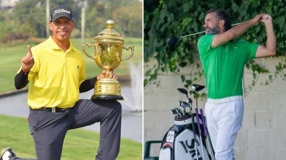 Profesionales de Golf Miguel Carballo y Cristian Iglesias.