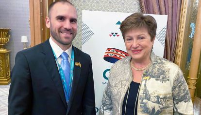 Martín Guzmán y Kristalina Georgieva se reunieron hoy en Washington.