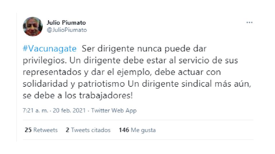 Piumato Moyano Twitter Vacunación