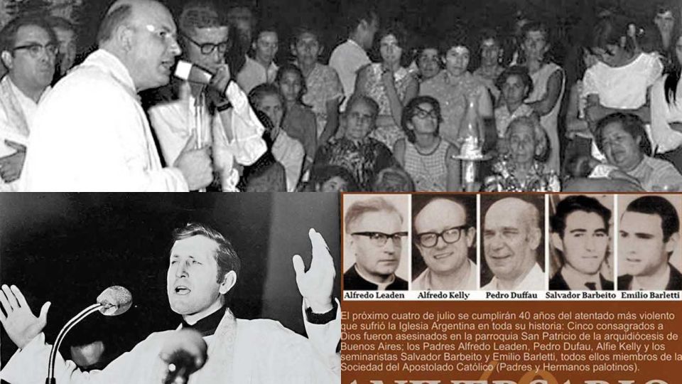 Casos. Monseñor Enrique Angelelli, el padre Carlos Mugica, los sacerdotes y seminaristas de la parroquia de San Patricio y las monjas francesas Alice y Léonie.