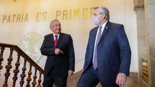 Alberto Fernández en México.