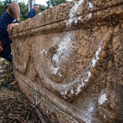 Los afortunados albañiles se encontraban trabajando el la construcción de un hospital veterinario en el parque safari de Ramat Gan, Tel Aviv.