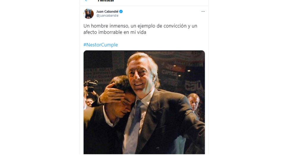 Los dirigentes políticos enviaron saludos a Néstor en el día de su nacimiento 20210225