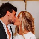 Delfi Ferrari y Juan Manuel Bressan en su boda civil 