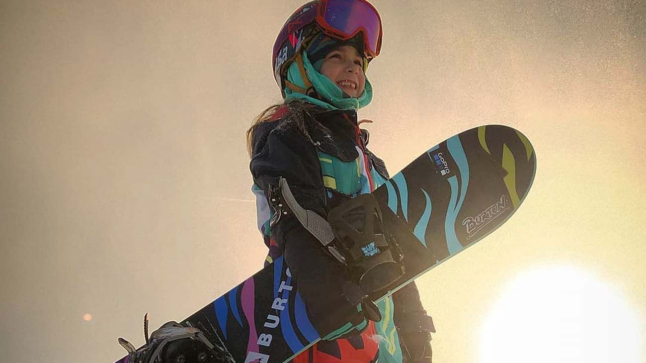 Vasilisa Ermakova nena rusa que es un crack del snowboard.