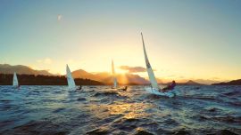 La regata se pondrá en marcha a partir de las 18 horas de hoy desde el Club Náutico de Bariloche.