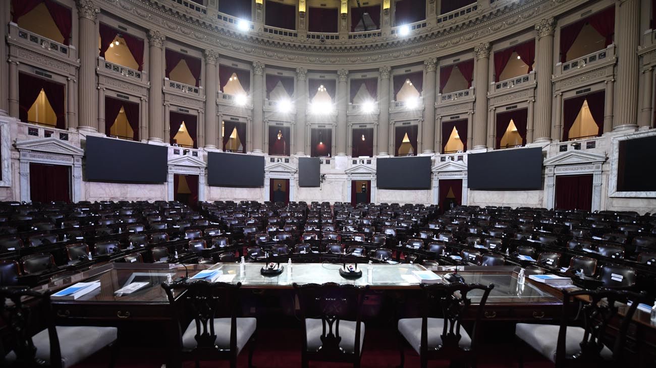 Preparativos en el Congreso de la Nación previos a la 139 Asamblea Legislativa