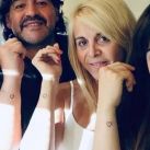 El significativo tatuaje que compartían Diego Maradona, Claudia Villafañe y sus hijas Dalma y Gianinna 