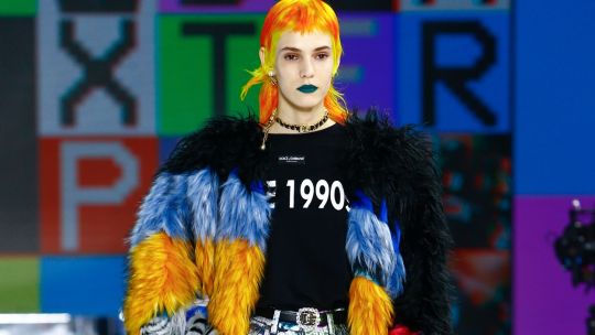 Dolce & Gabbana deslumbró a puro color y fiesta en Milán