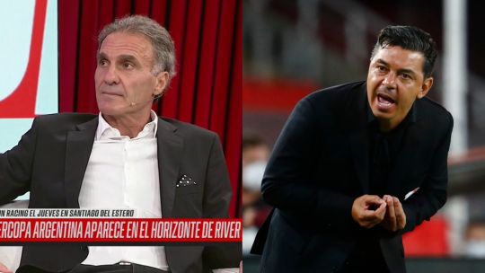 OSCAR RUGGERI ELOGIÓ A GALLARDO PERO ACLARÓ QUE "NO GANÓ TODO" EN RIVER. //CAPTURA VIDEO Y AFP