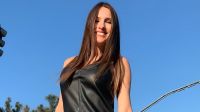 Pampita lució su pancita de cinco meses con un vestido negro y producción en las calles de Buenos Aires