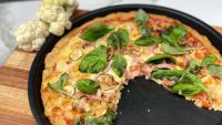 Pizza de coliflor y otras delicias.
