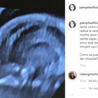 Pampita compartió la primera ecografía de su bebé