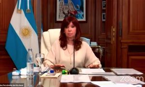 Cristina Fernández en la Audiencia vía Zoom por Dólar futuro