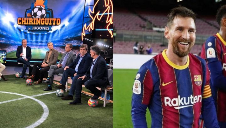 Panel de El Chiringuito y Lionel Messi 