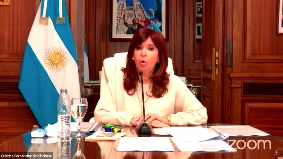 Cristina Fernández en la Audiencia vía Zoom por Dólar futuro 20210304
