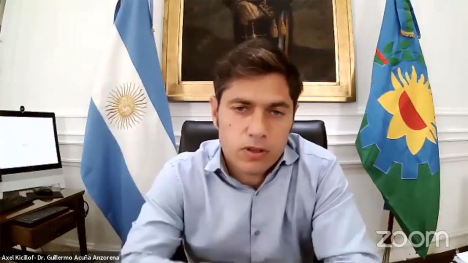 Axel Kicillof en la Audiencia vía Zoom por Dólar futuro 20210304