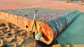 Todavía no se pudo determinar de qué embarcación se desprendieron los dos timones.