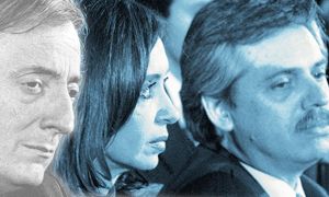Nestor Kirchner, Cristina Kirchner and Alberto Fernandez.