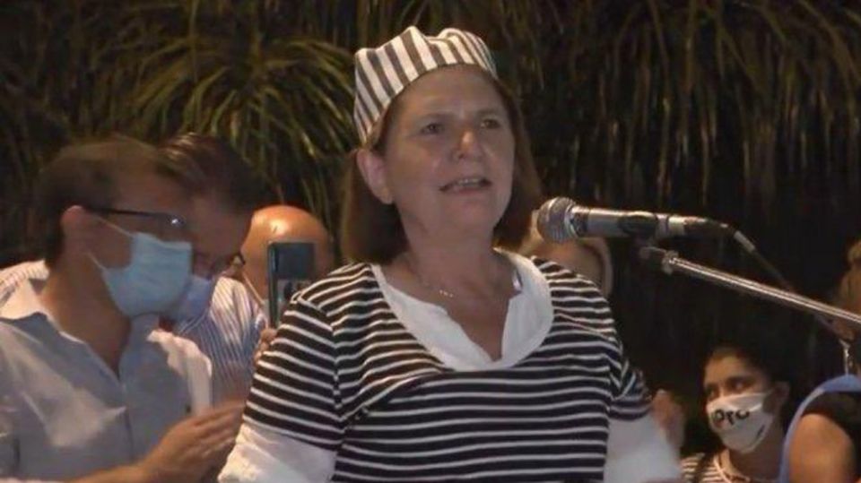 Patricia Bullrich, vestida de presa en Formosa