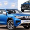 Volkswagen Amarok y Ford Ranger Raptor (fotomontaje: DBL)